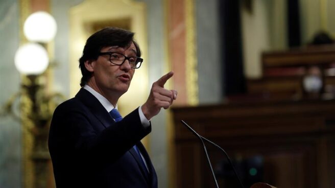 Salvador Illa, en el Congreso de los Diputados.
