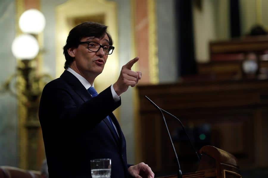 Salvador Illa, en el Congreso de los Diputados.