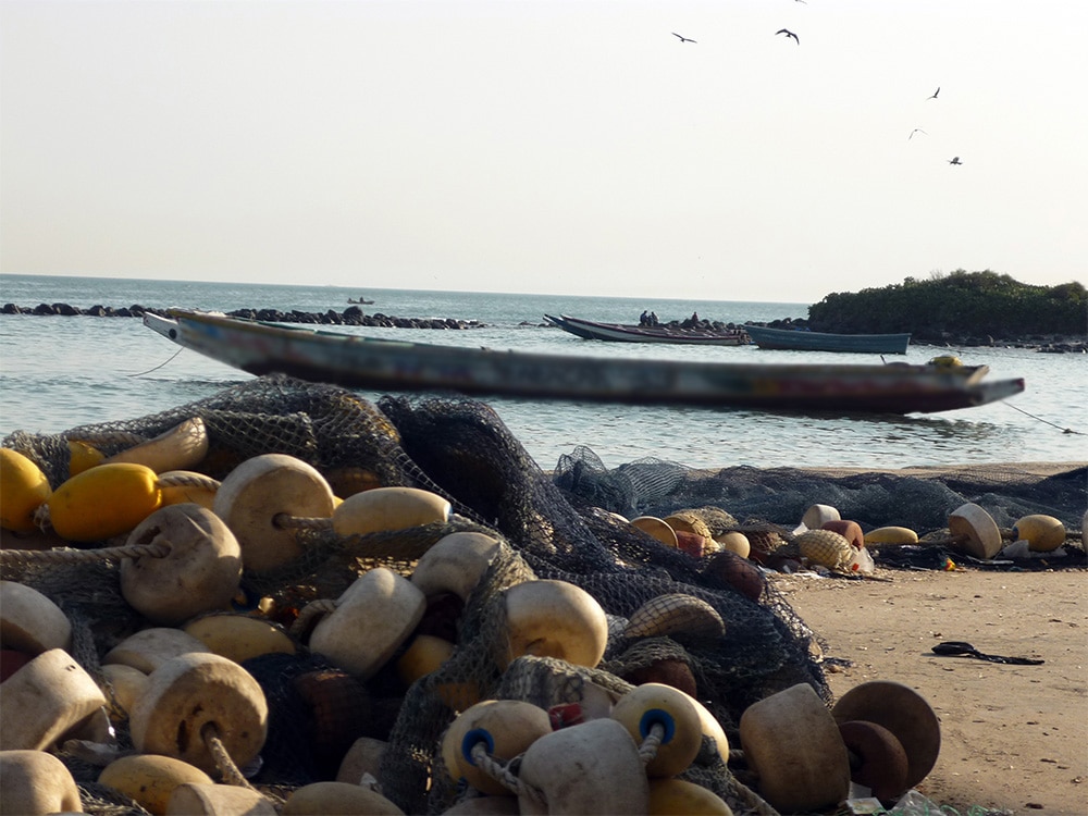 Foto de archivo de la costa senegalesa.