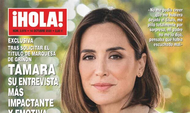 Tamara Falcó en la portada de ¡Hola! de esta semana.