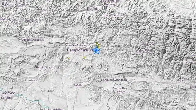 Un terremoto de 4,6 grados con origen en Lizoain se deja sentir en Pamplona