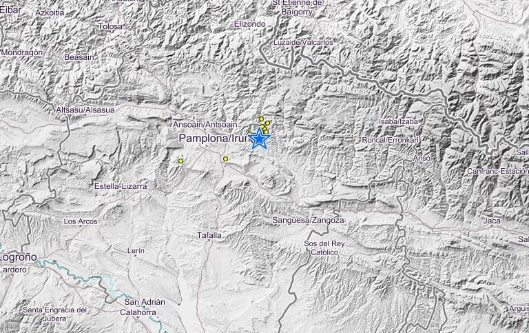 Un terremoto de 4,6 grados con origen en Lizoain se deja sentir en Pamplona
