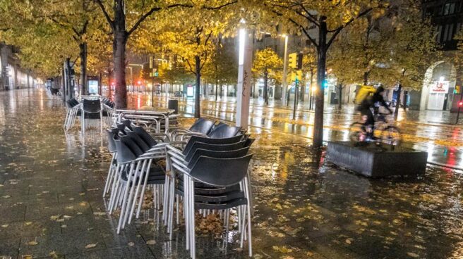 Terraza recogida en el Paseo de la Independencia de Zaragoza.