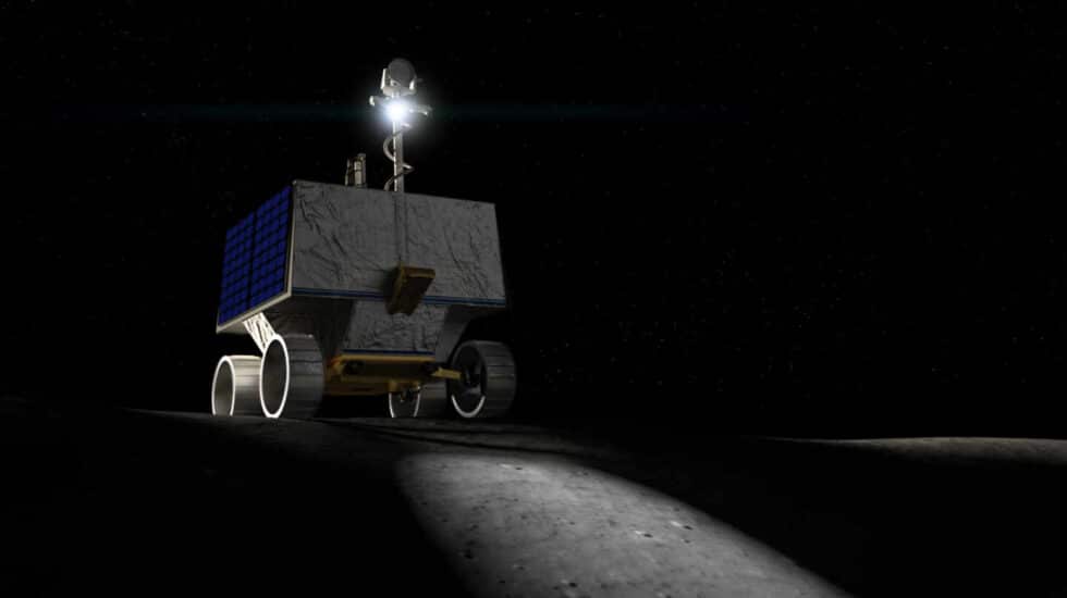 Recreación del VIPER en la Luna.