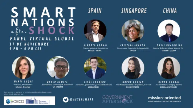 “Smart Nations After Shock” un panel global sobre naciones y ciudades inteligentes