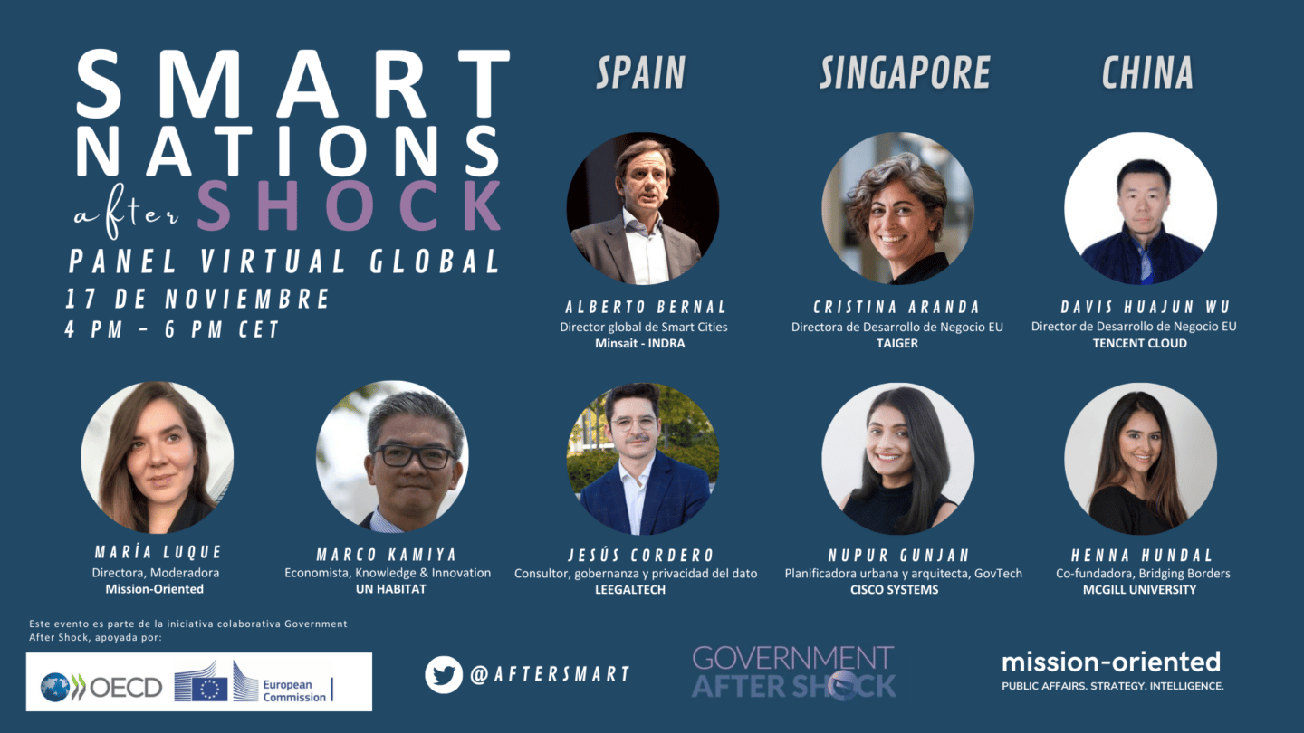 “Smart Nations After Shock” un panel global sobre naciones y ciudades inteligentes