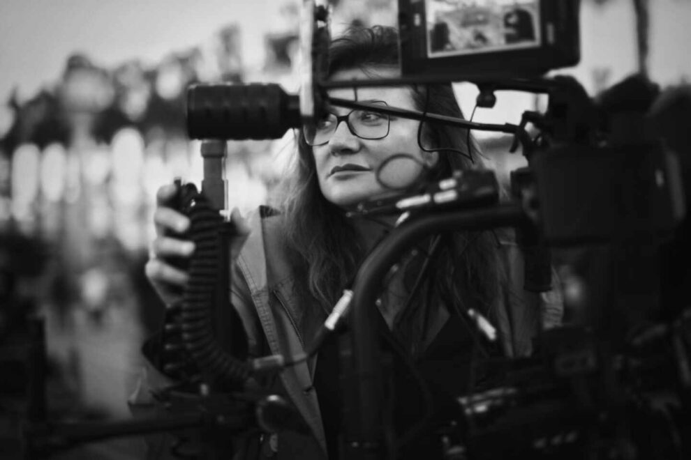 Isabel Coixet rodando 'Nieva en Benidorm'.