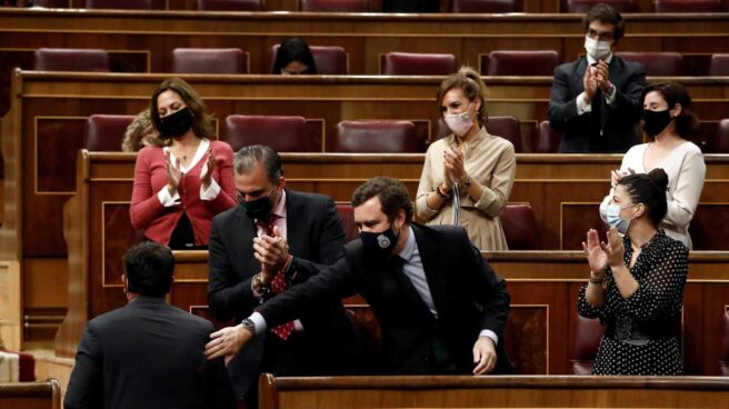 7d81e25ed1c92d05cda362edb9baa18e440f8189 Diputados de Vox en el debate de la Ley Celaá.