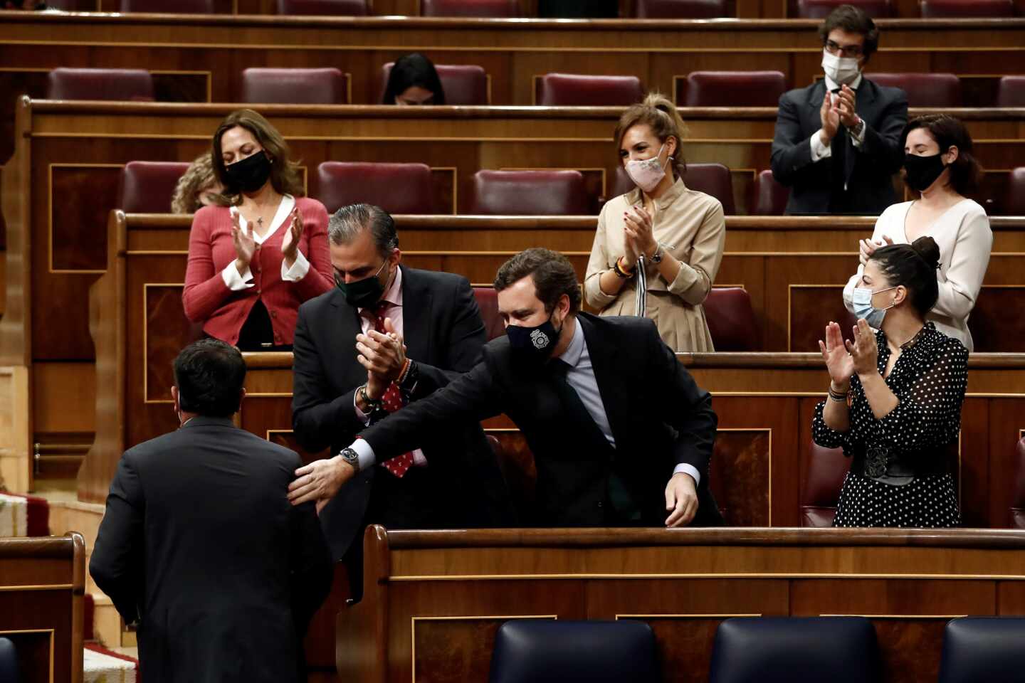 Diputados de Vox en el debate de la Ley Celaá.