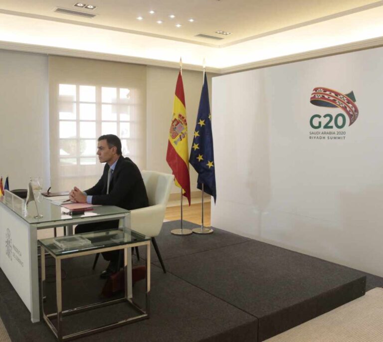 Sánchez defiende ante el G20 el acceso universal a las vacunas y pide el "apoyo inequívoco" a la OMS