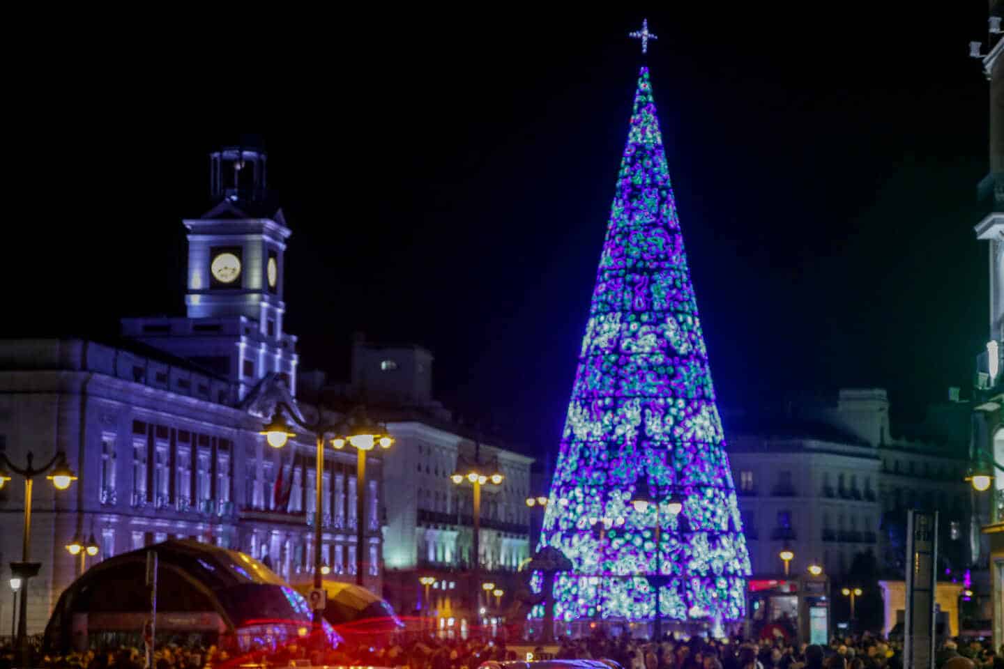 Encendido del árbol de Navidad de La Puerta del Sol, en Madrid a 22 de noviembre de 2019.