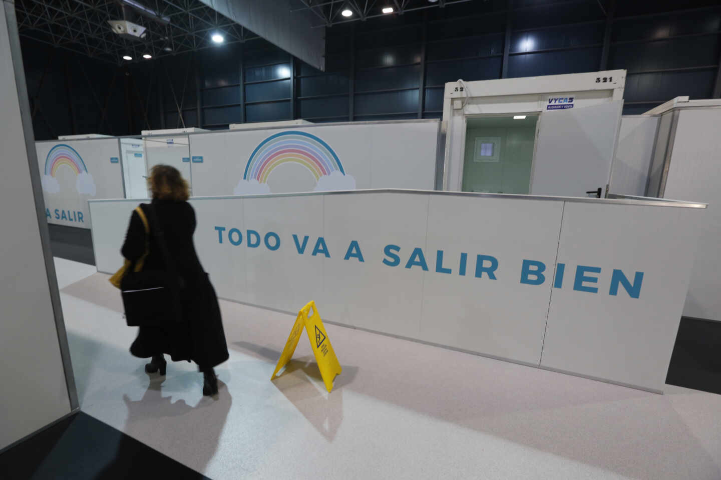 Hospital provisional de Gijón.