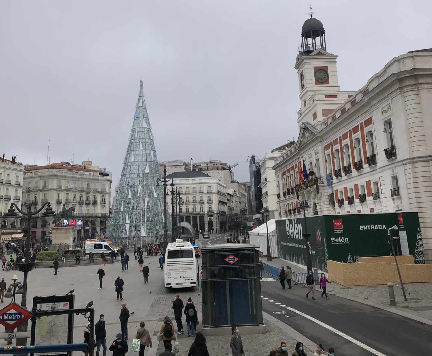 La Puerta del Sol de Madrid.