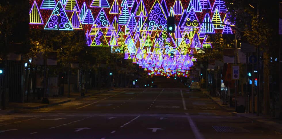 Iluminación de la calle Serrano.