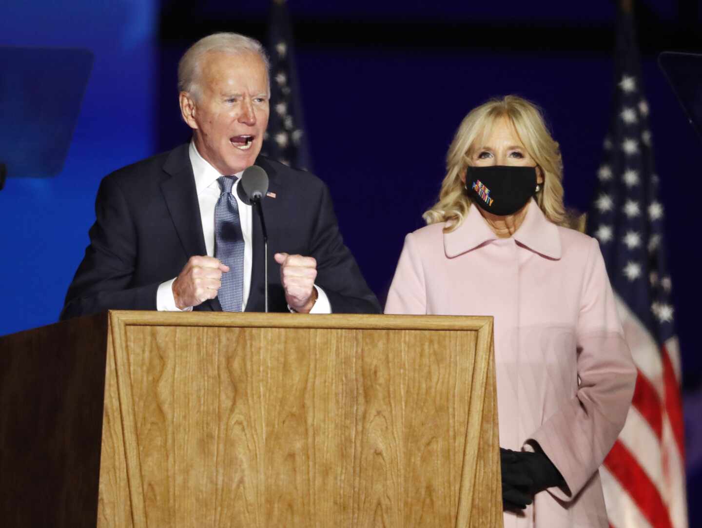 Joe Biden-Jill-noche electoral