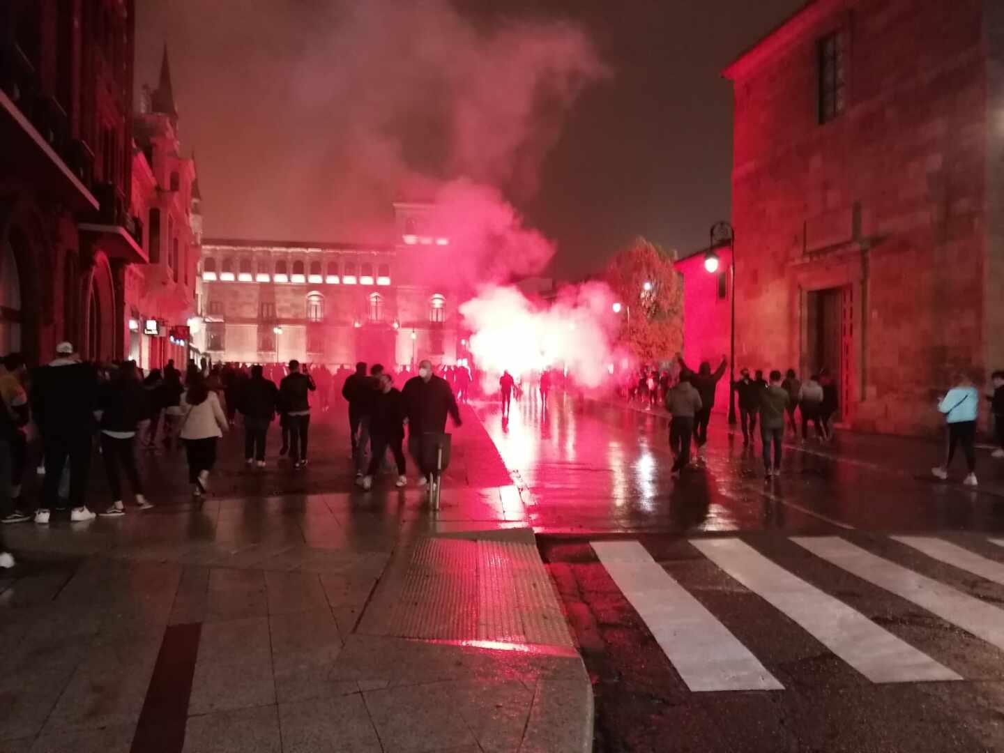 Altercados en León.