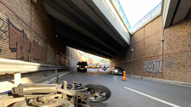 Motorista Accidente en Madrid.