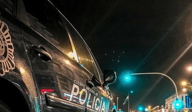 Policia Un vehículo de la Policía Nacional