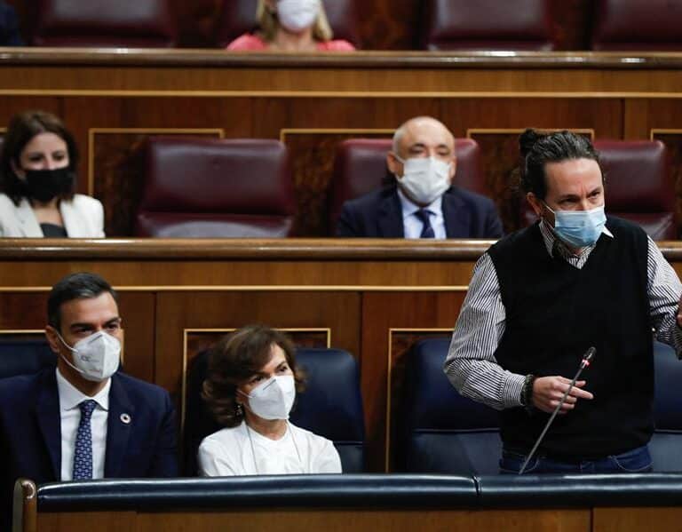 Sánchez e Iglesias: mando único en el reparto de fondos europeos