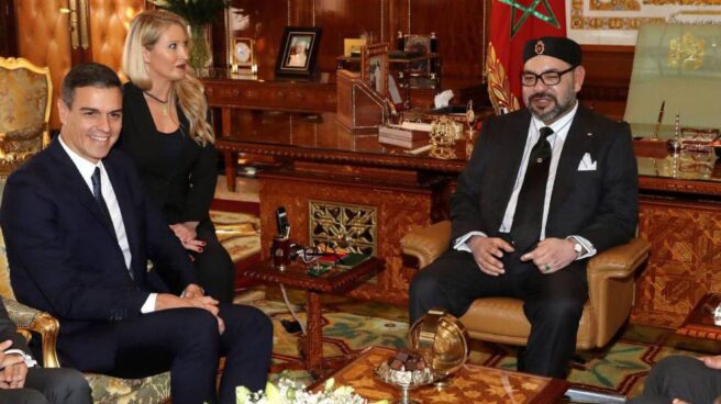 Sánchez marruecos Pedro Sánchez junto a Mohamed VI en su visita a Marrueco