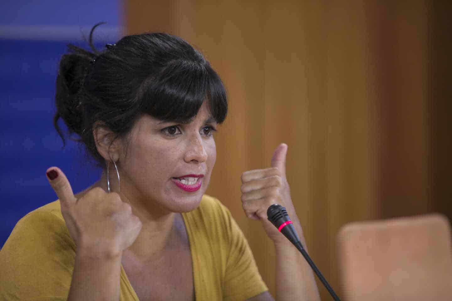 Teresa Rodríguez, presidenta del grupo parlamentario Adelante Andalucía.