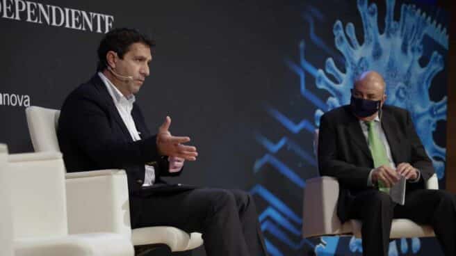 Juan Luis Pedreño, Diputado del Congreso. Portavoz de la Comisión de Asuntos Económicos y Transformación Digital, y Antonio Rodes, Director General SPTCV Distrito Digital,