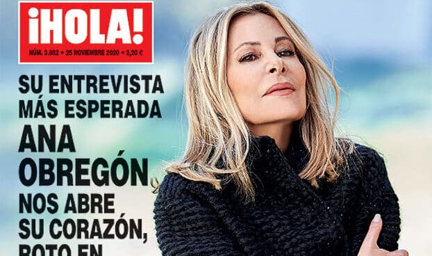 Portada de '¡Hola!' con Ana Obregón en exclusiva. Portada de '¡Hola!' con Ana Obregón en exclusiva.