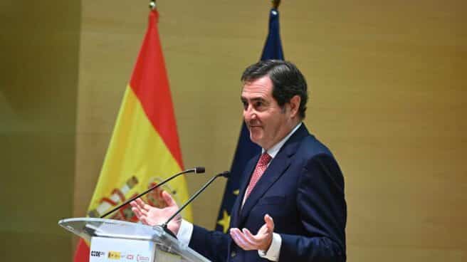 El presidente de CEOE, Antonio Garamendi.