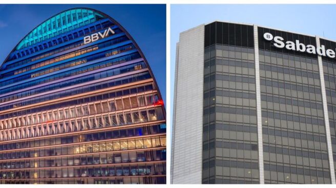 Oficinas de BBVA y Sabadell.