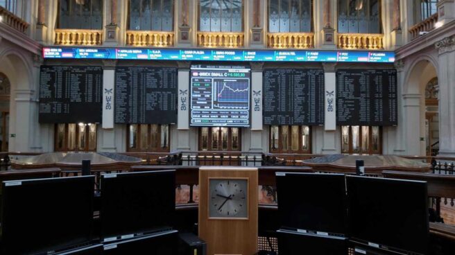 Imagen de archivo de la Bolsa de Madrid Panel del Ibex 35 en la Bolsa de Madrid