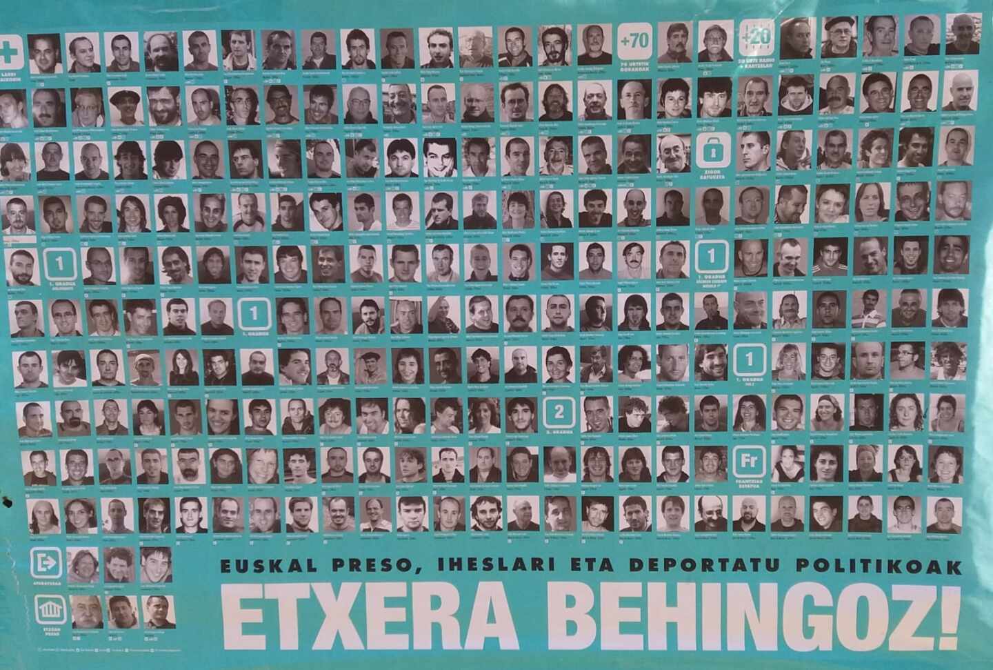 Tan sólo una veintena de presos de ETA cumple ya condena fuera de Euskadi