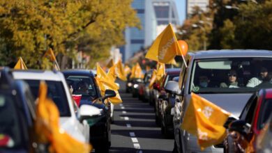 La marea naranja contra la 'Ley Celaá' se manifiesta este miércoles ante el Senado