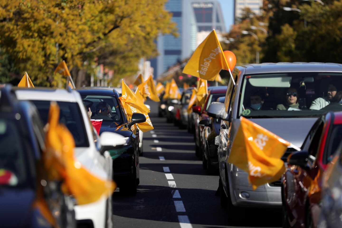 Manifestación en Madrid contra la Ley Celaá.