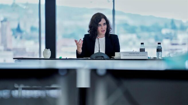 Isabel Díaz Ayuso, en Barcelona. Isabel Díaz Ayuso, en Barcelona.