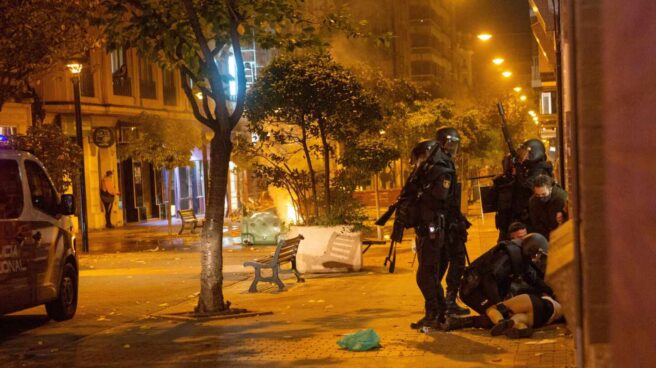 Disturbios en Logroño.