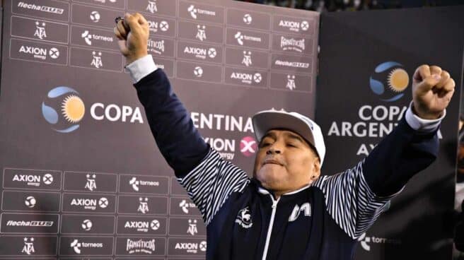 Homenaje en Buenos Aires a Diego Armando Maradona.