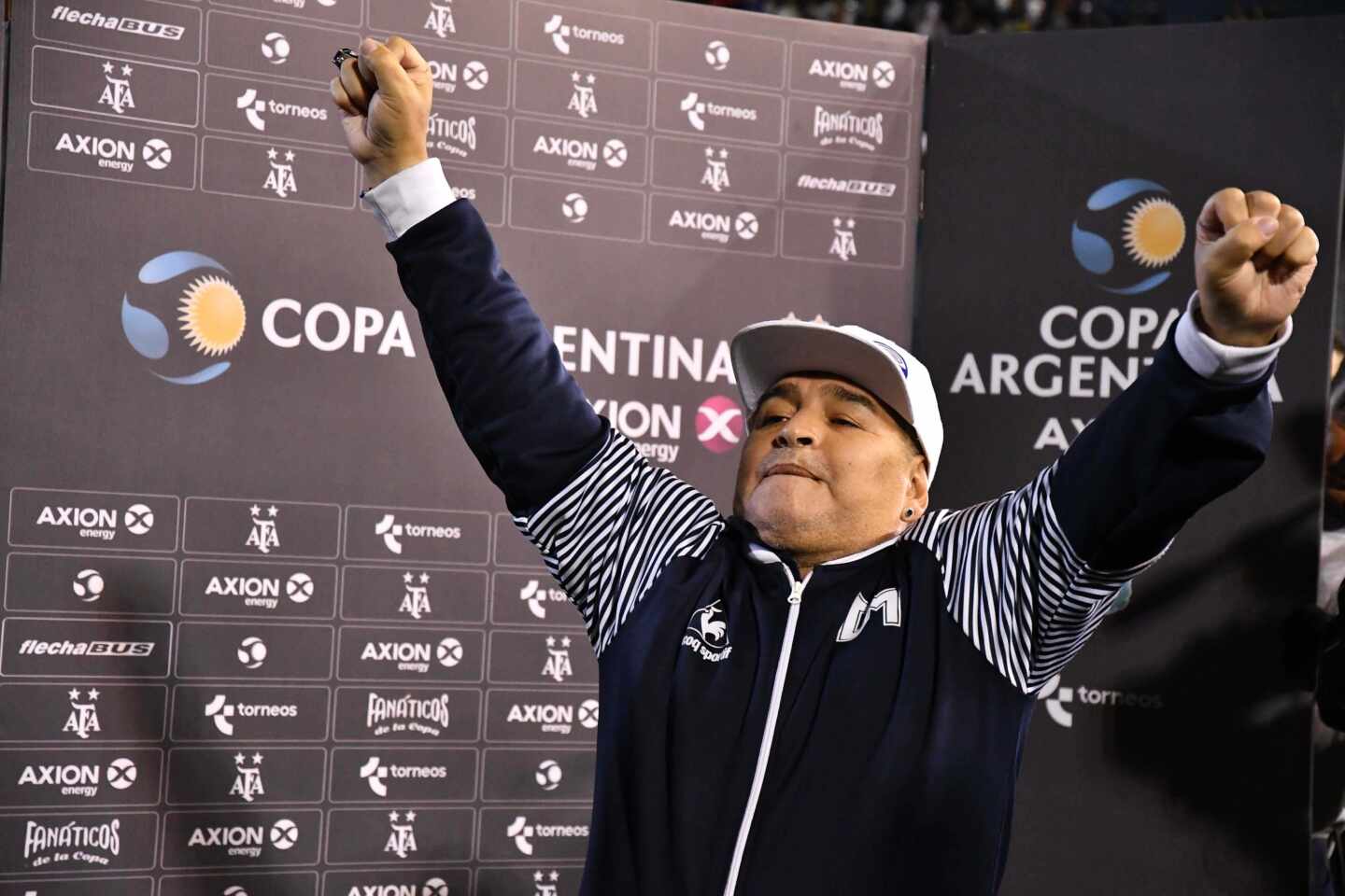 Homenaje en Buenos Aires a Diego Armando Maradona.