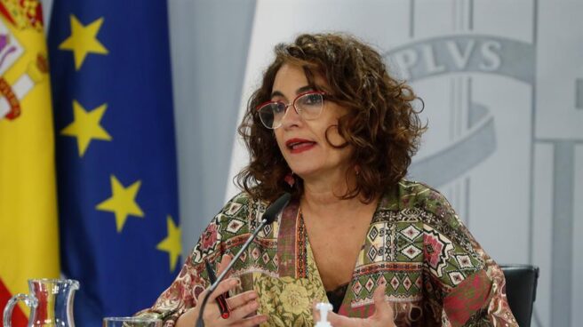 La portavoz del Gobierno, María Jesús Montero, tras el consejo de ministros.