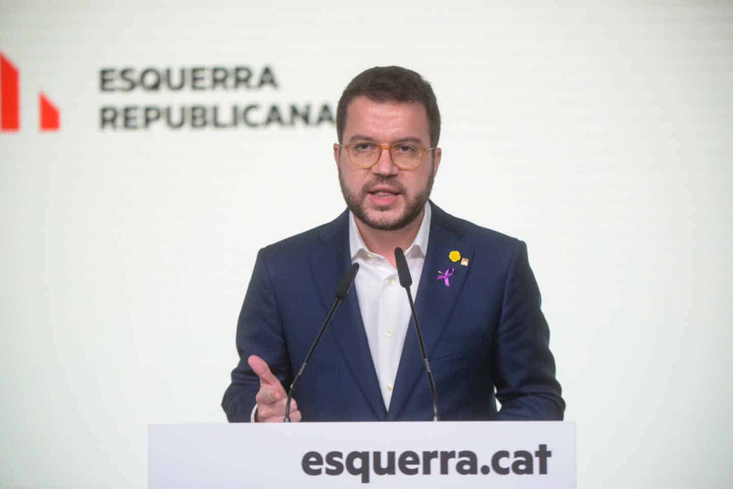 ERC y la CUP anuncian un preacuerdo para la investidura de Aragonés el viernes 26