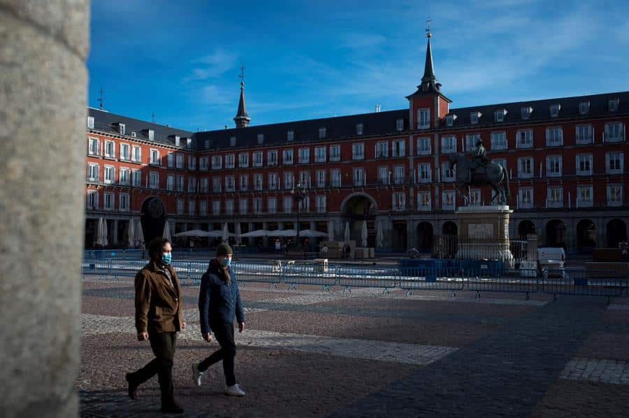 La Plaza Mayor de Madrid.