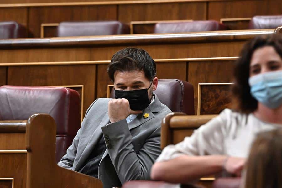 El portavoz de ERC en el Congreso, Gabriel Rufián.