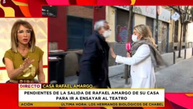 El padre de Rafael Amargo pierde los nervios y amenaza con pegar a una reportera