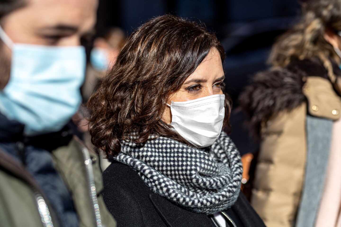 La presidenta de la Comunidad de Madrid, Isabel Díaz Ayuso, en Toledo.