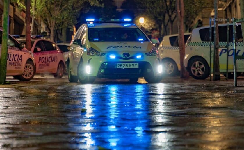 Imagen de la Policía, via Twitter.