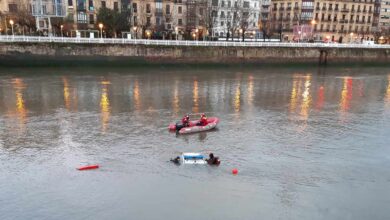 Localizan sin vida a uno de los ertzainas que cayó con su coche patrulla en el río Urumea