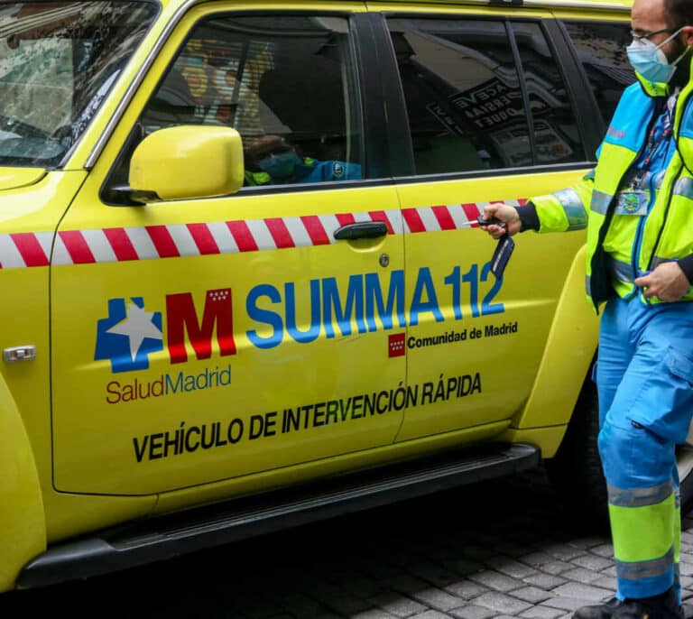 Fallece un motorista de 22 años en Madrid tras colisionar con un VTC
