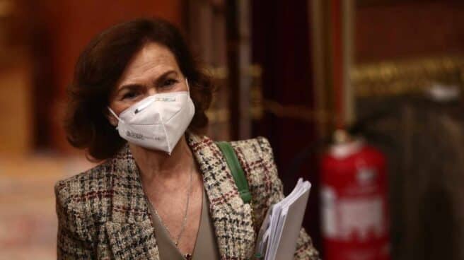 EuropaPress_3459867_vicepresidenta_primera_gobierno_carmen_calvo_dirige_sesion_plenaria Carmen Calvo.