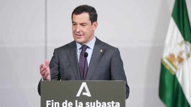 El presidente de la Junta de Andalucía, Juanma Moreno.