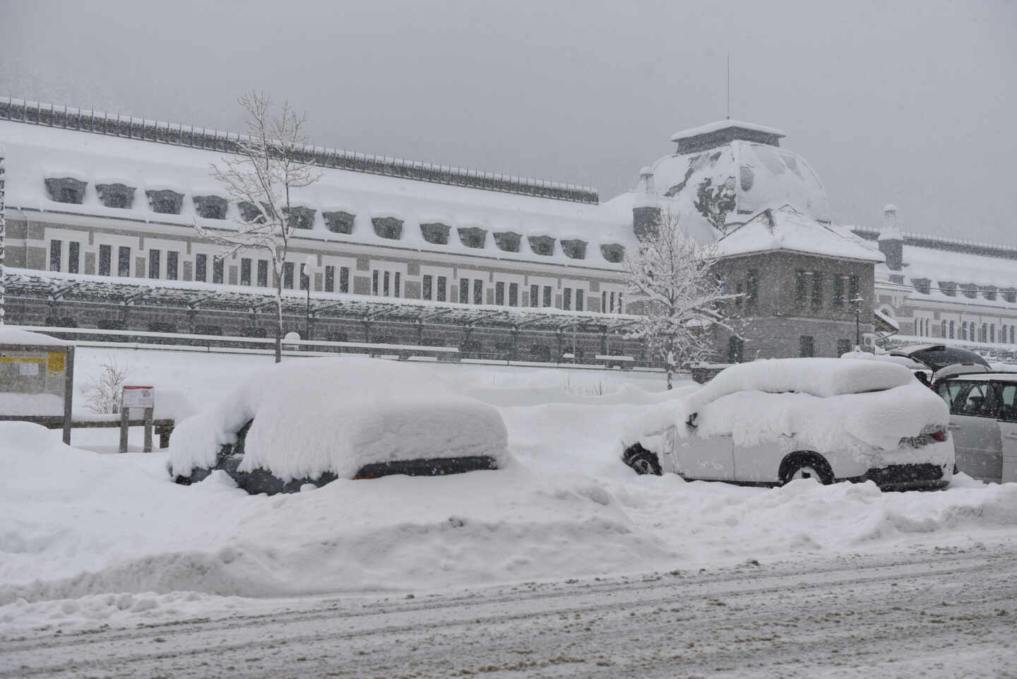 Nieve en el Pirineo aragonés.