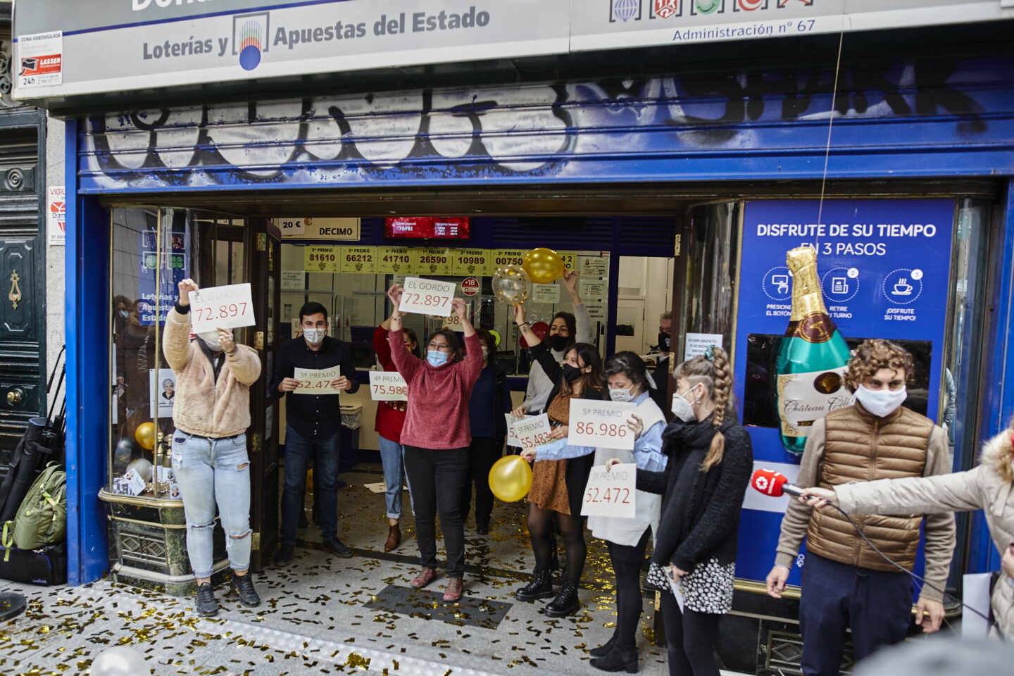 Un repartido Segundo Premio (6095) salpica millones de euros en varios puntos de España